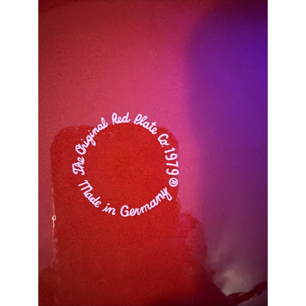 The Original Red Plate Co Dinner Plate You Are Special Today Red 10.5" Excellent - Picture 2 of 6